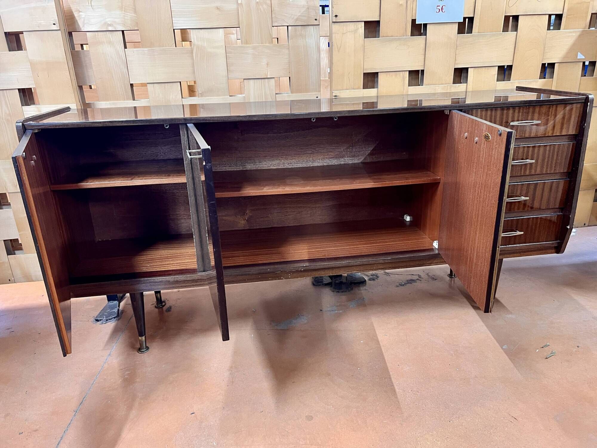 Enfilade hifi tv stand Scandinavian style 1950 1960