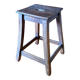 Old workshop stool, solid wood kitchen