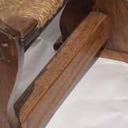 Tabouret en osier monastry antique ou hocker