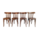Série de 4 chaises bistrot Mahieu années 50
