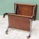 1950s wooden rolling trolley