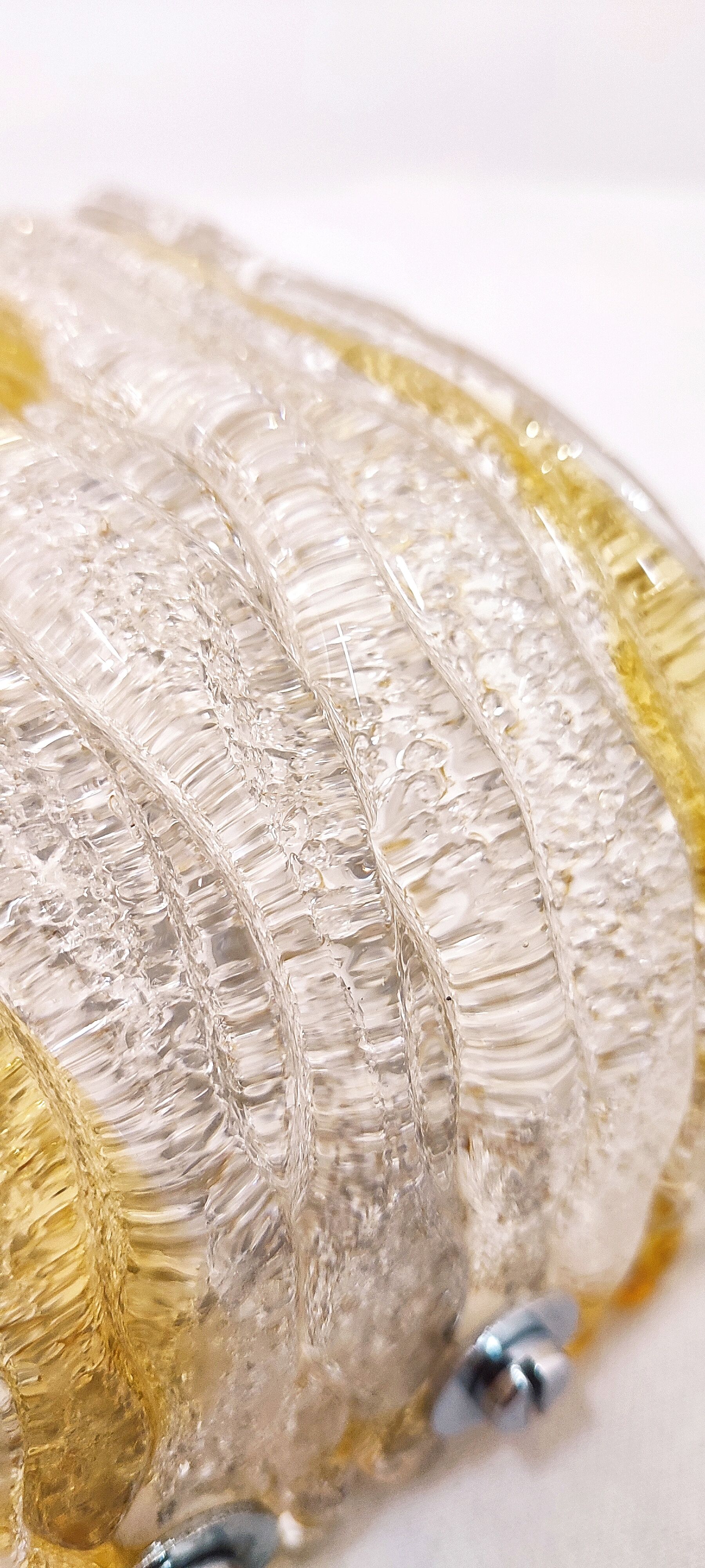 Murano glass wall lamp. Italy, 1960s.