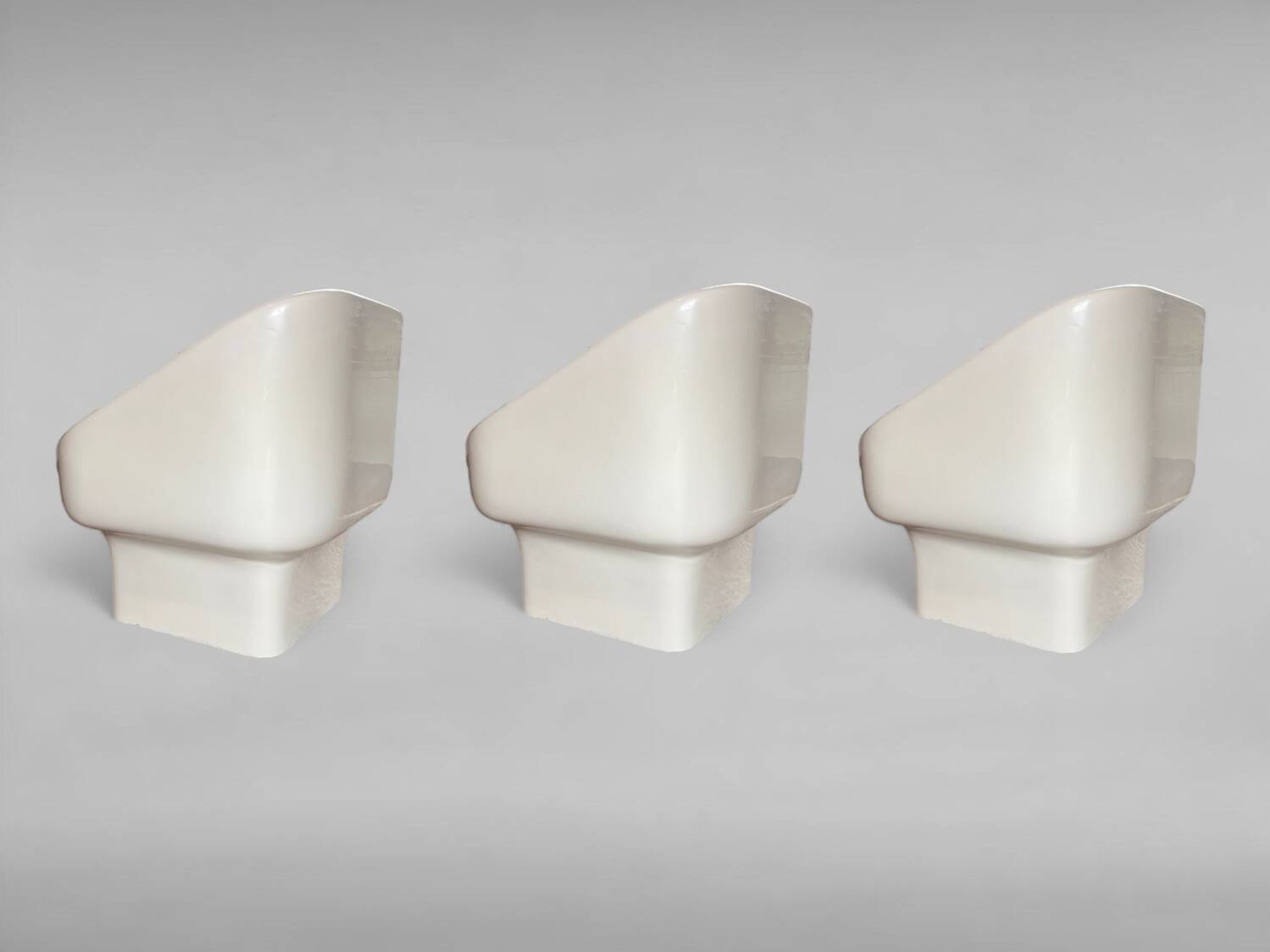 Mid-century fiberglass chairs by Douglas Deeds