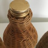 Set of 3 rattan bottles