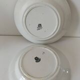 Pair of Saint Amandinoise deep dishes from the 50s