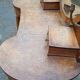 Louis XVI style kidney dressing table in veneer wood and bramble veneer