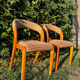 Paire de chaises vintage design années 50/60 style Baumann