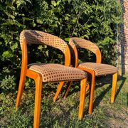 Paire de chaises vintage design années 50/60 style Baumann