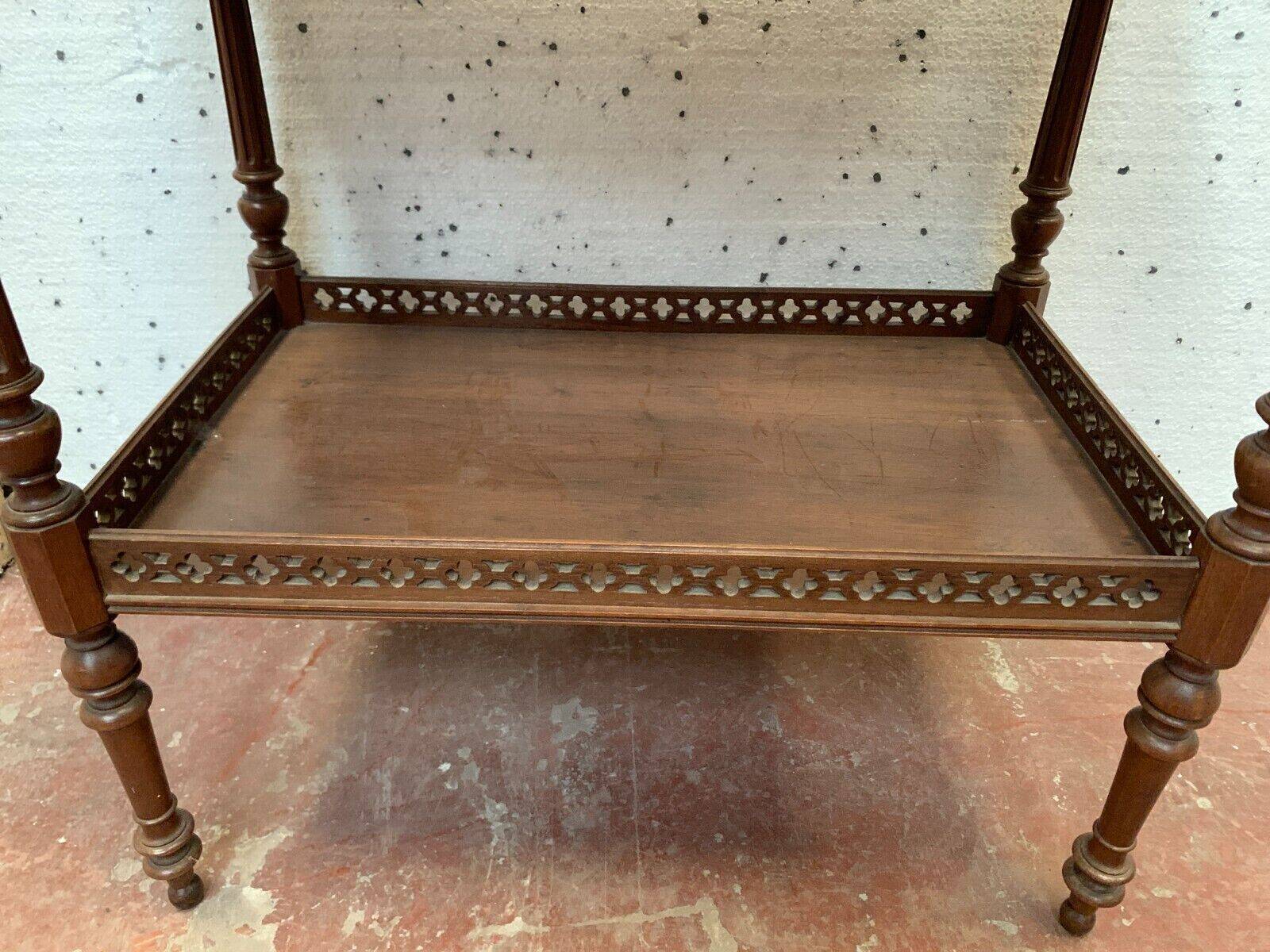 Louis XVI style serving table in carved walnut 20th century Console Tray