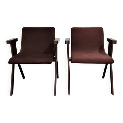 Fauteuils du milieu du siècle par Ettore Sottsass pour Olivetti, années 1970