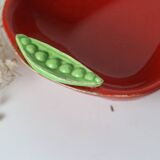 Pair of Saint Clément barbotine dishes