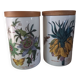 Pair of pots Portmeirion vintage English earthenware