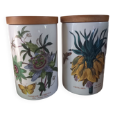 Paire de pots Portmeirion faïence anglaise vintage