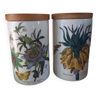 Paire de pots Portmeirion faïence anglaise vintage