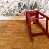 Wooden workshop stool