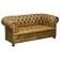 Hand-dyed leather Chesterfield sofa, Victorian style filled with horsehair.