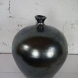 modernist enameled ball vase from the 60s