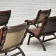 1970s, Danish loungechair by Farstrup, leather, canvas, bent wood.