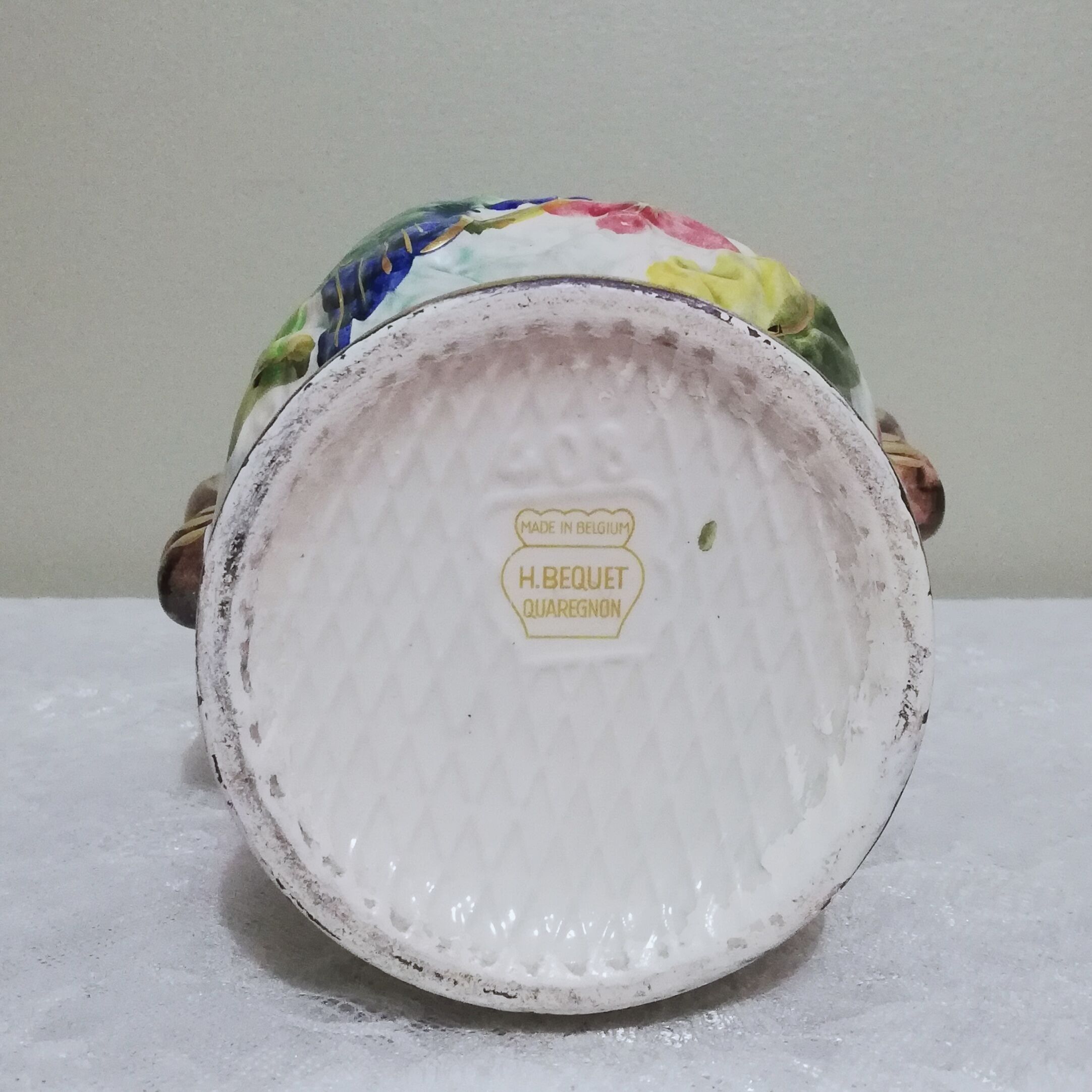 Ceramic vase signed Hubert Bequet