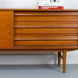 Vintage Sideboard in Teak with sliding door and drawers, 1960s