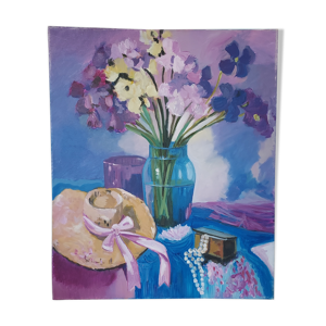 Tableau nature morte - chapeau