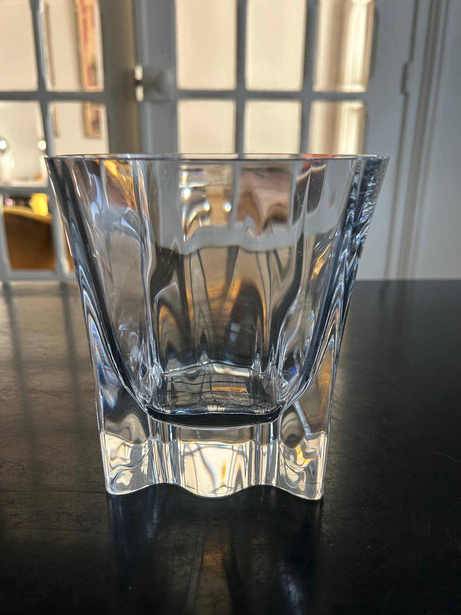 Crystal cut vase
