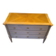 Commode en bois peint