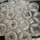 Wiła Leuchten wall lamp in molded glass 60s-70s