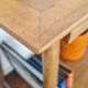 1950s side table with compass legs