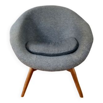 Fauteuil scandinave vintage Miroslav Navratil 1960