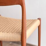 Chaises danoises en teck Mid-Century par Niels O. Møller # 77, set de 8