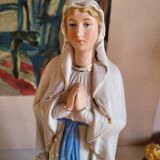 Religious Statuette of Our Lady of Lourdes, Saint Virgin Mary
