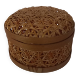 Woven bamboo jewelry box