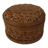 Woven bamboo jewelry box