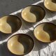 Set of 8 brown-rimmed stoneware deep plates Atelier Saint Simon D19.5