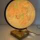 Vintage 1960 terrestrial globe glass Perrina marble world map - 28 cm