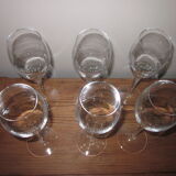 6 champagne flutes Taittinger