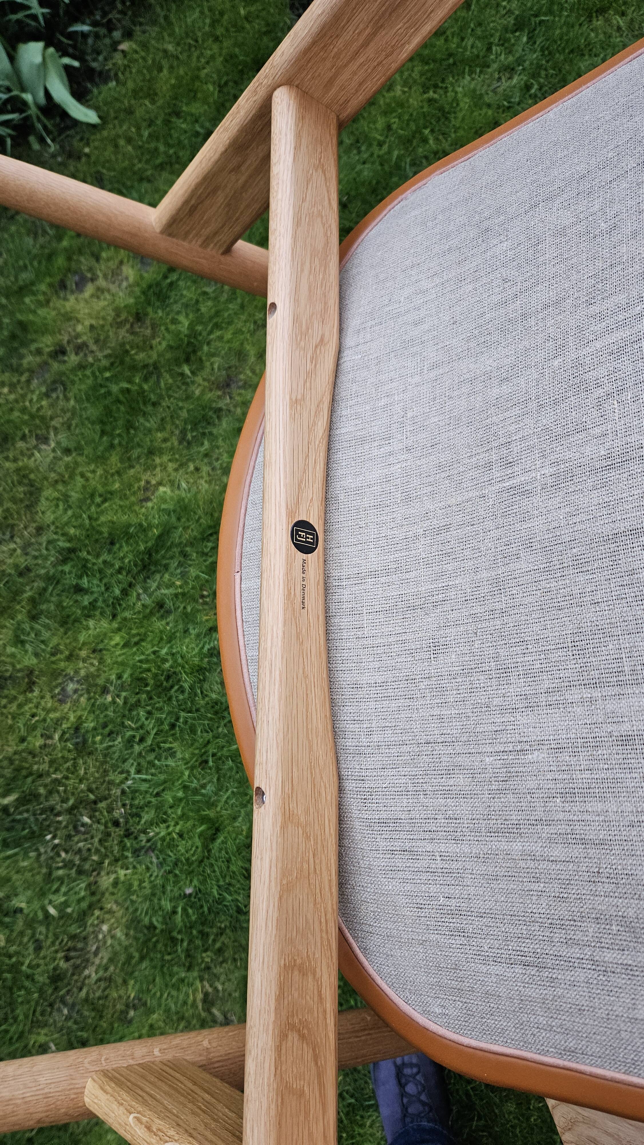 2 "The French Chair" seats by designer Finn Juhl and 1 matching footrest.