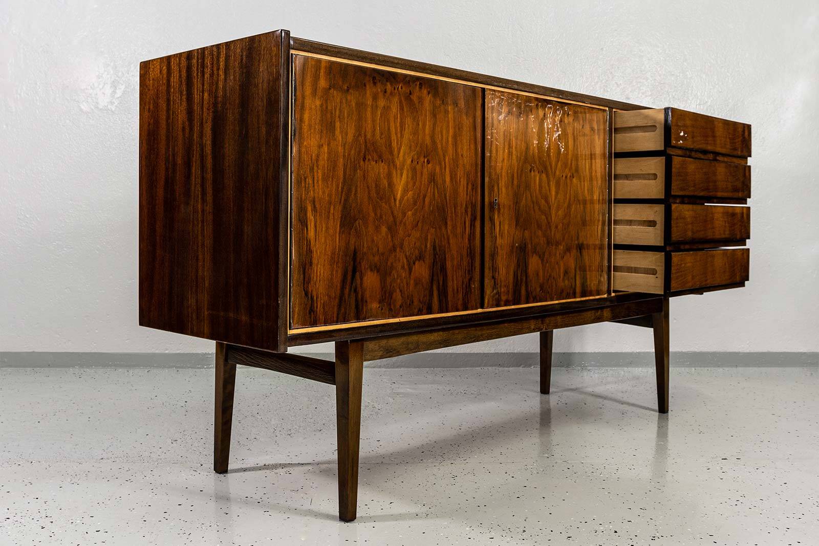 Vintage sideboard by S. Albracht by BZD, Poland, 1970s