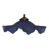 Vintage draped opaline glass pendant.