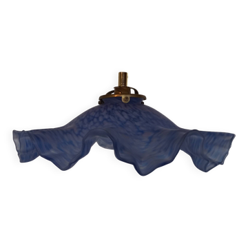 Vintage draped opaline glass pendant.