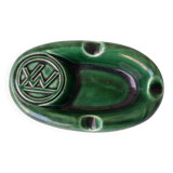 Green ceramic ashtray