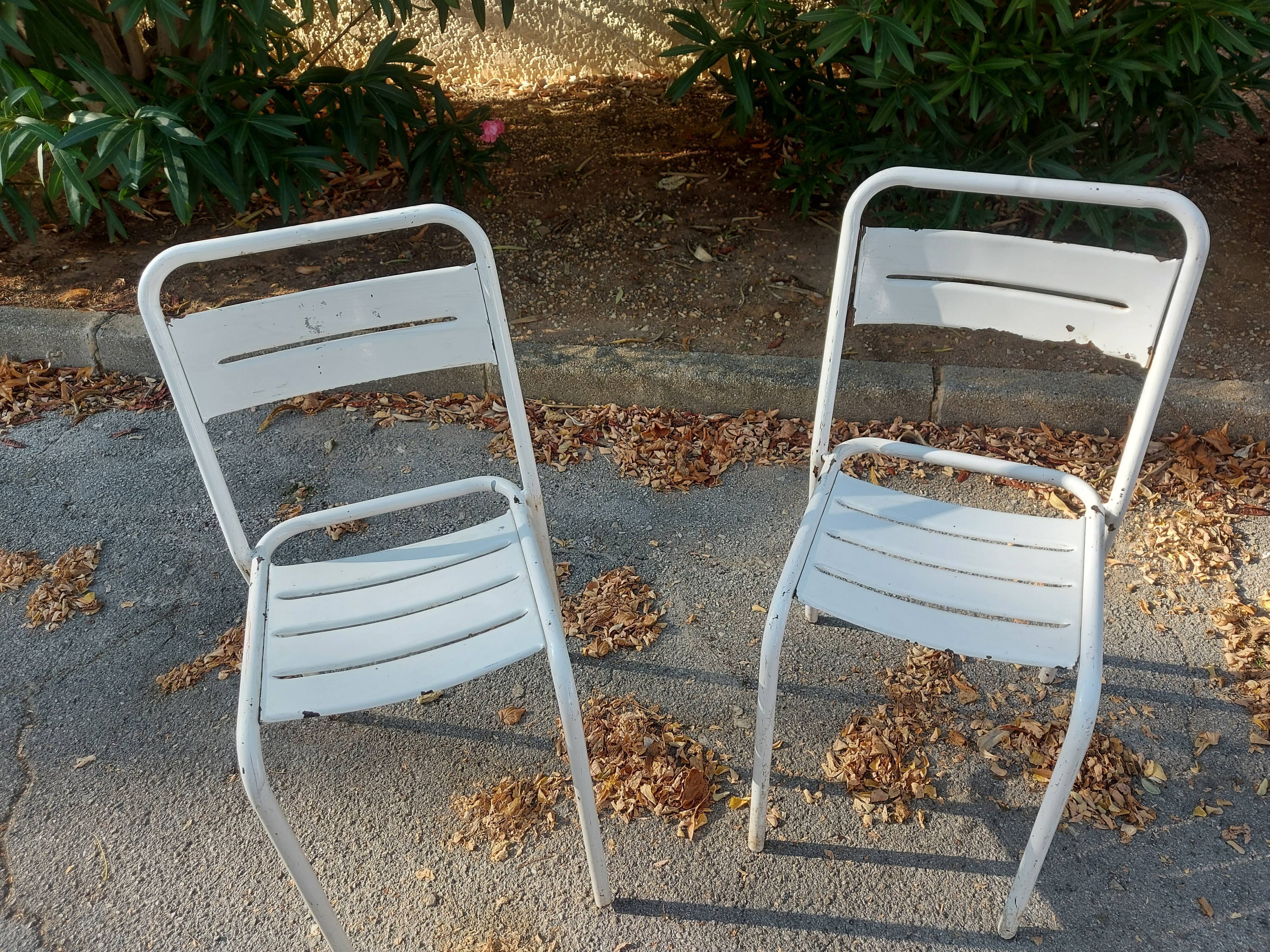 2 Chairs Tolix Garden Chairs