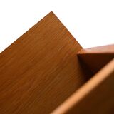 Scandinavian bookcase with storage compartment