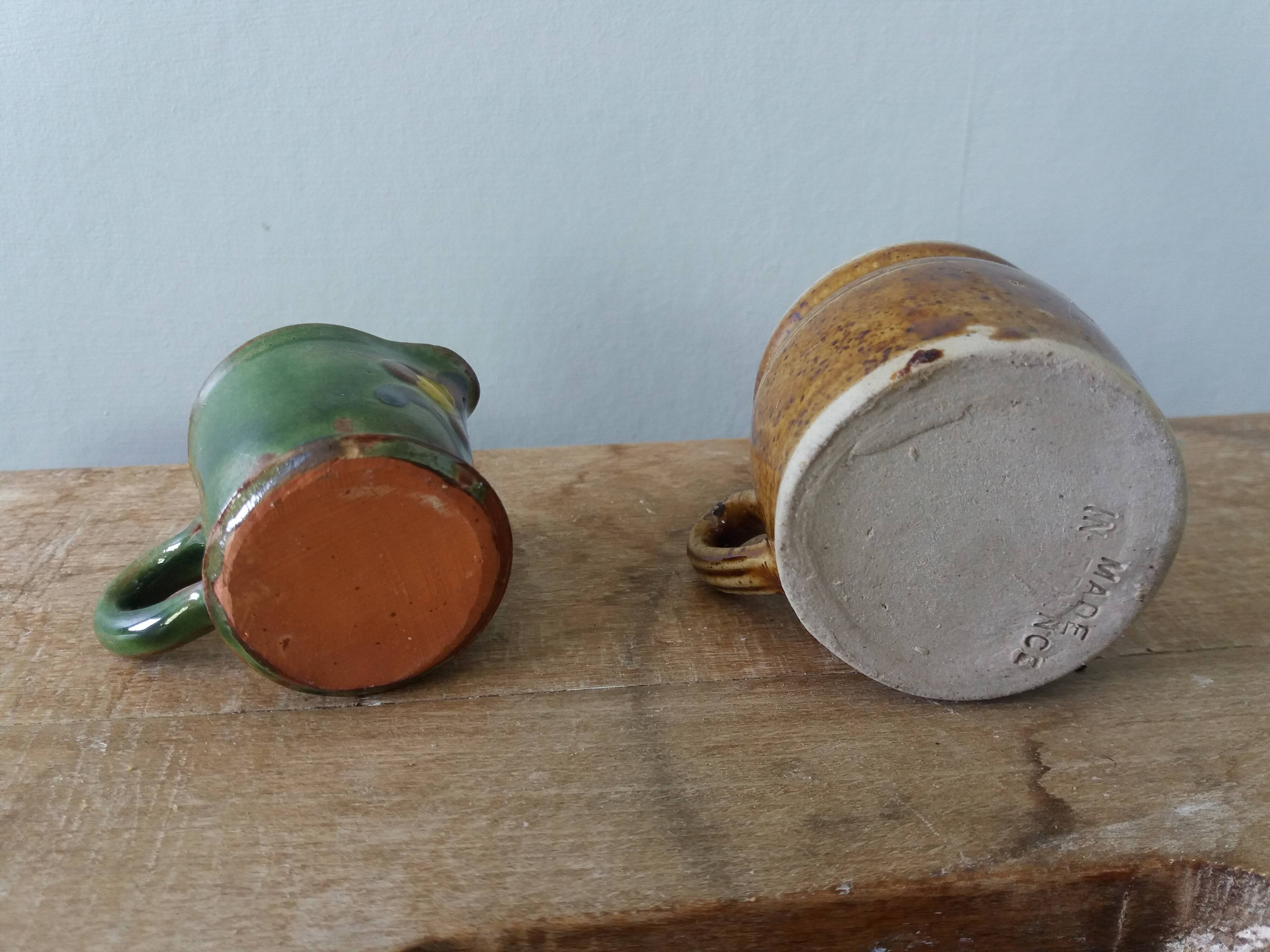 Miniatures en céramique, pot et pichet