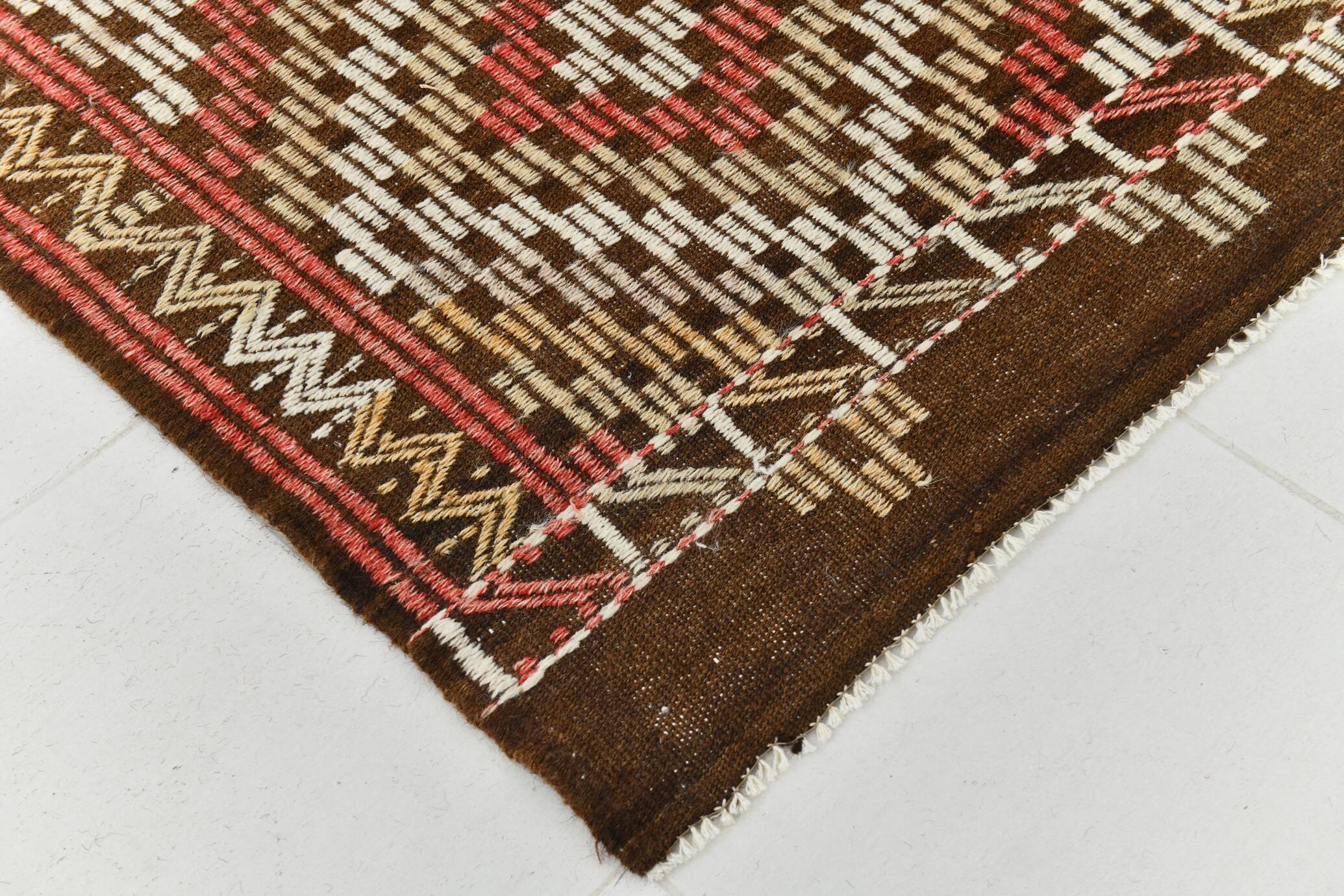 8x10 Handmade Wool Kilim Area Rug, 233x300Cm