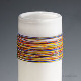 Vintage artistic glass vase by the Zwiesel Technical Glass School, Germany.