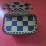Art Nouveau matchbox in lithographed sheet metal decorated with Lustucru decoration