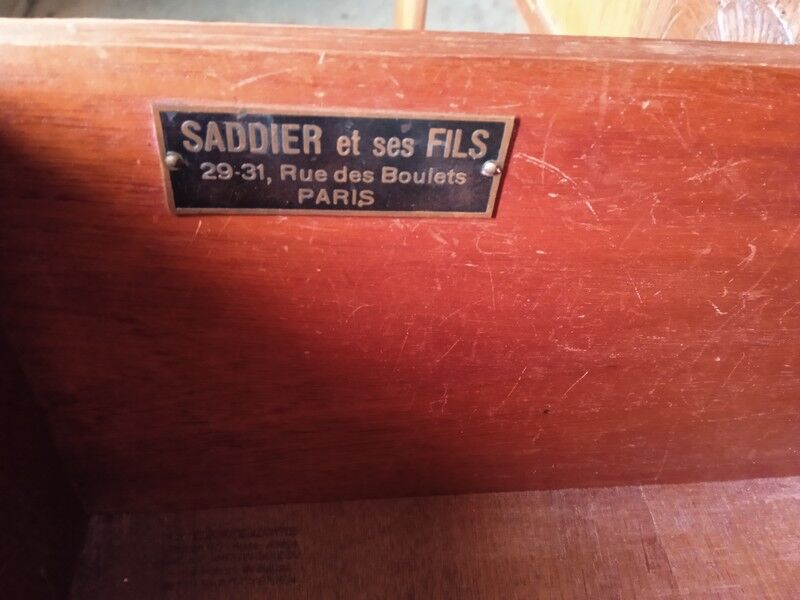 Office epoque art deco stamped Saddier / fils