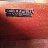 Office epoque art deco stamped Saddier / fils